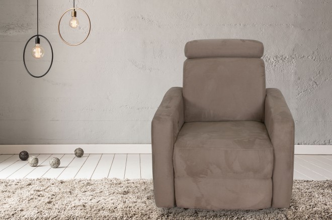 Fernsehsessel Anton - mit Relax - Taupe
