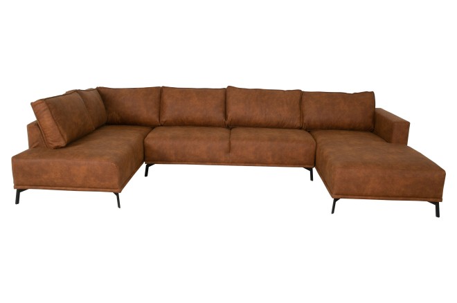 Wohnlandschaft Roxi links - Cognac