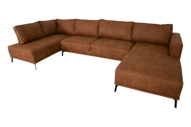 Wohnlandschaft Roxi links - Cognac