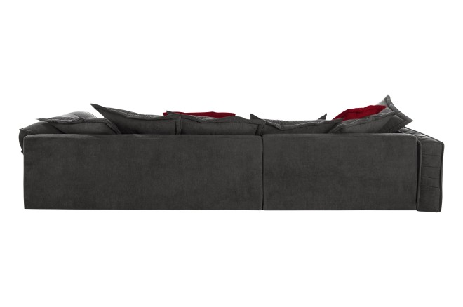 Eckcouch Diwan links - Asphalt