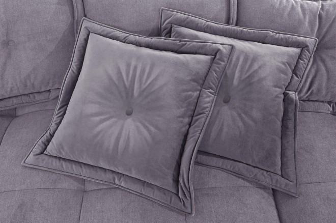 Ecksofa Diwan rechts - Grau