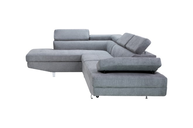 Ecksofa Rio-P links - mit Schlaffunktion - Grau