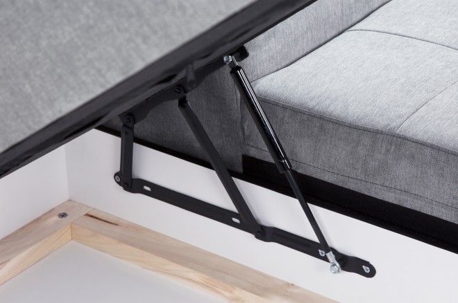 Ecksofa Rio-P links - mit Schlaffunktion - Grau