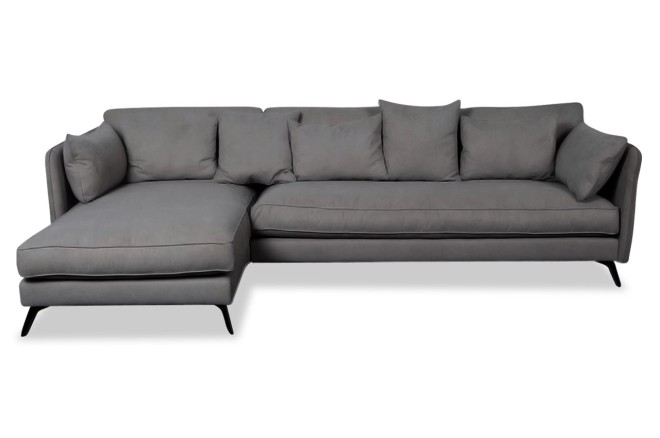 Ecksofa XL Bonham-P links - Stahl