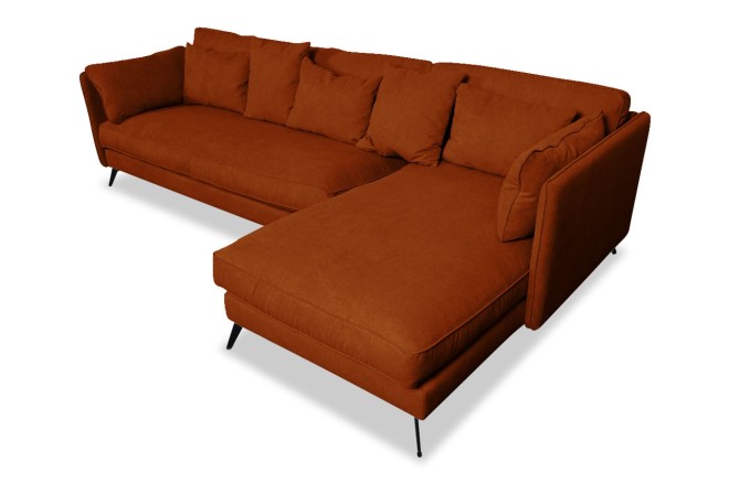 Ecksofa XL Bonham-P rechts - Rust