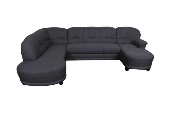 Wohnlandschaft Camelita-P links - mit Schlaffunktion - Schlamm