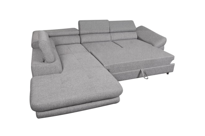 Ecksofa Galaxy - mit Schlaffunktion - Warmes Grau