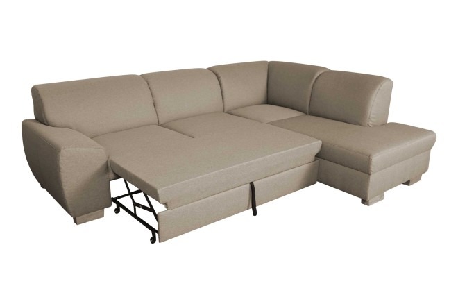 Rundecke Incanto links - mit Schlaffunktion - Beige