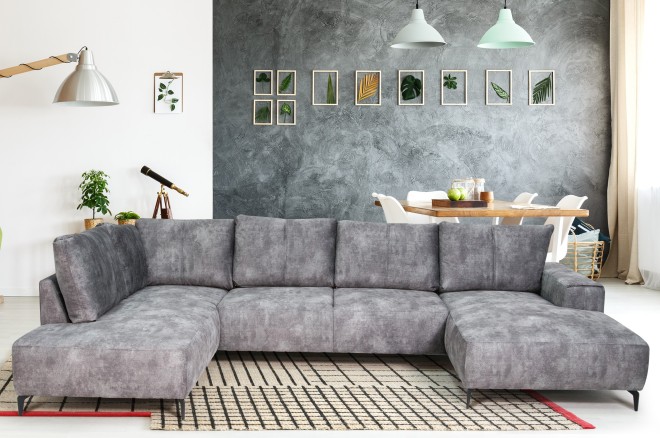 Wohnlandschaft Gabriela links - Taupe