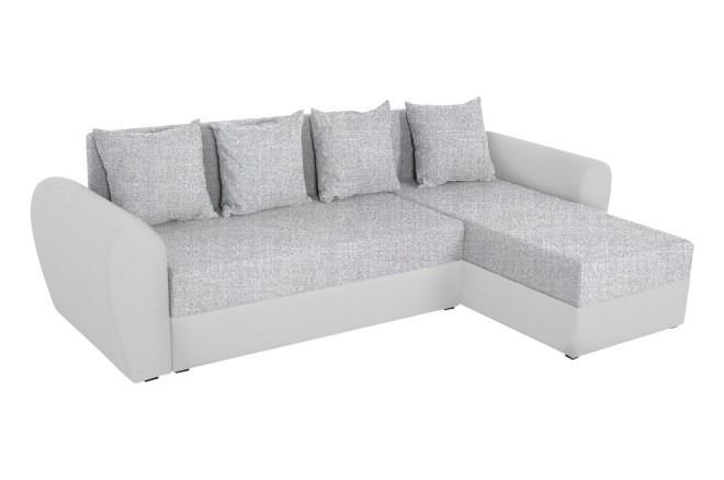 Ecksofa Universal Venus - mit Schlaffunktion - Silber