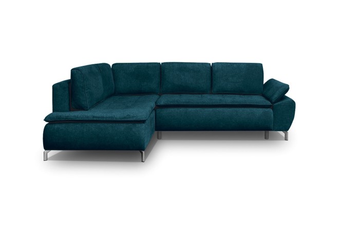 Eckcouch Aspen II links - mit Schlaffunktion - Teal