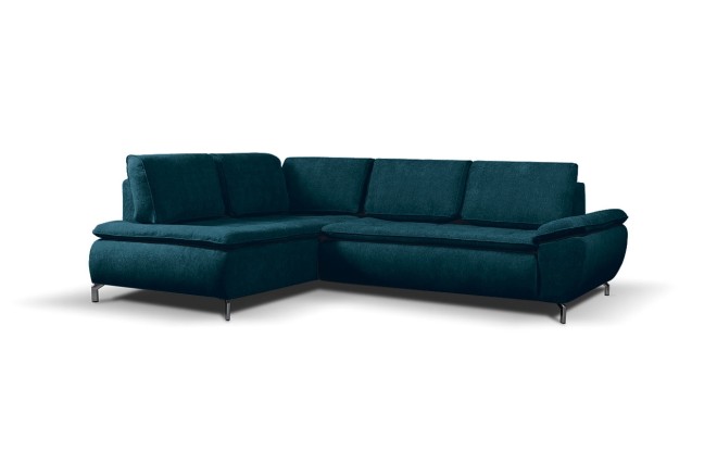 Eckcouch Aspen II links - mit Schlaffunktion - Teal