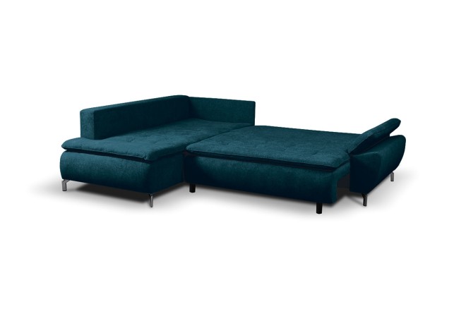 Eckcouch Aspen II links - mit Schlaffunktion - Teal