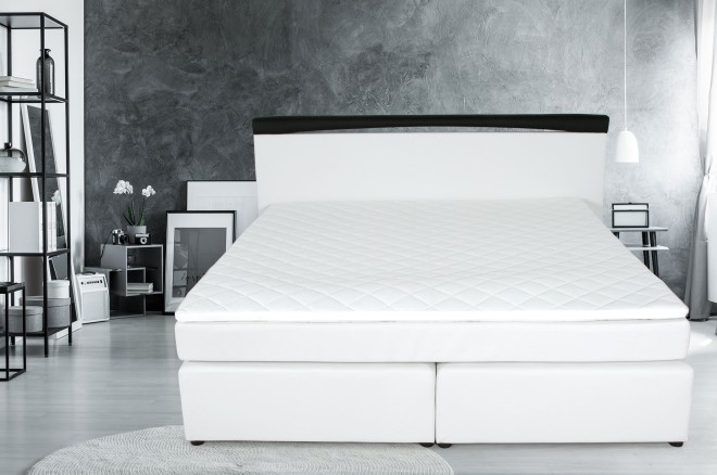 Boxspringbett 180x200 Roman - Weiss