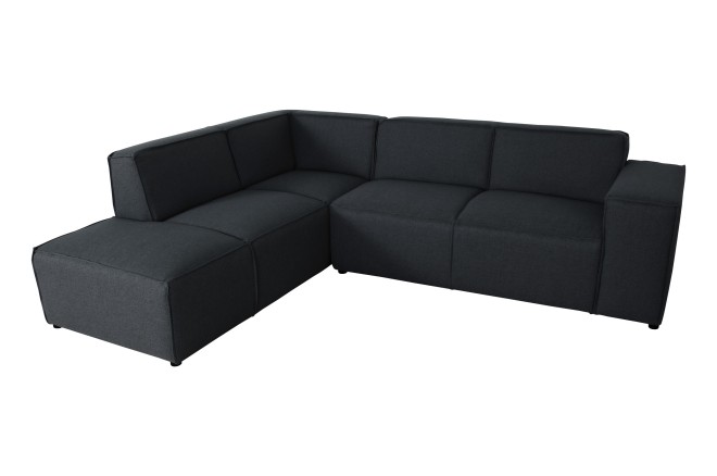 Sofa L-Form Monako links - Anthrazit