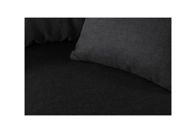 Sofa L-Form Helena Luxus rechts - mit Schlaffunktion - Graphit