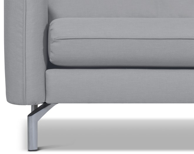 3er-Sofa Richmond - Silber