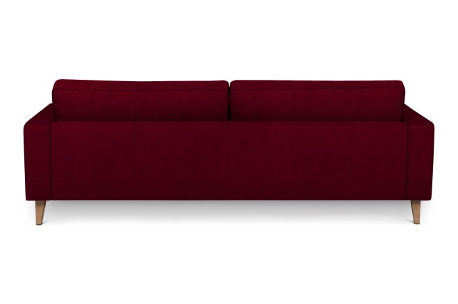 3er-Sofa Austin - Weinrot