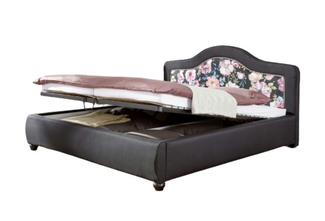 Polsterbett 140x200 Victoria - Schwarz