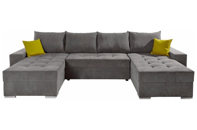 Wohnlandschaft Jossy - mit Schlaffunktion - Grau