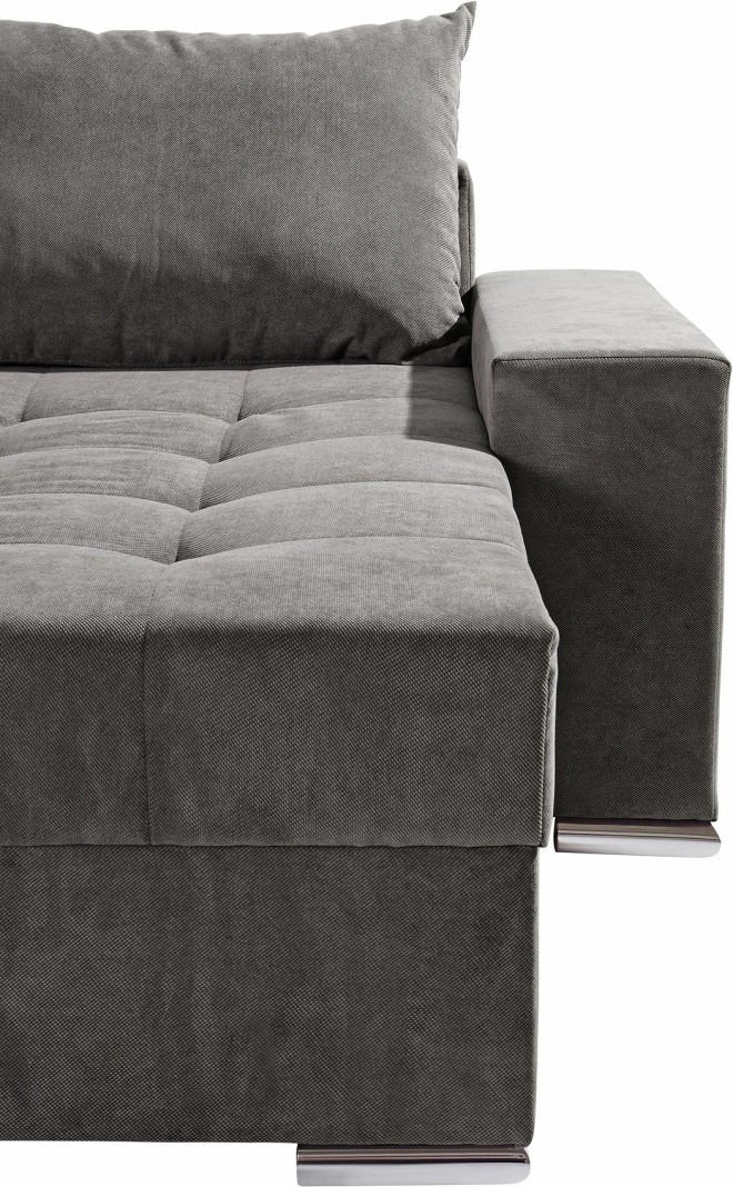 Wohnlandschaft Jossy - mit Schlaffunktion - Grau