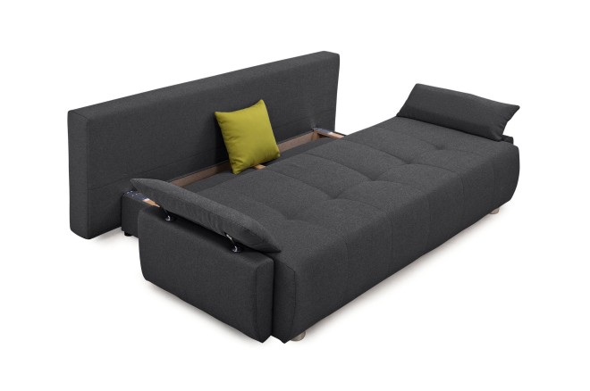 2er-Sofa Fantastic - mit Schlaffunktion - Anthrazit