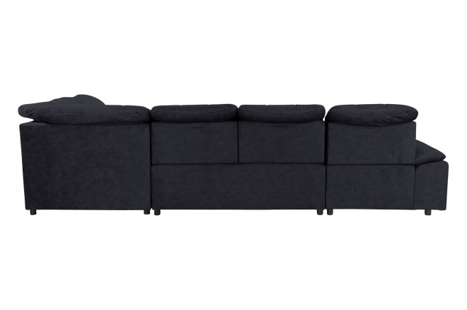 Wohnlandschaft Torino rechts - mit Schlaffunktion - Anthrazit