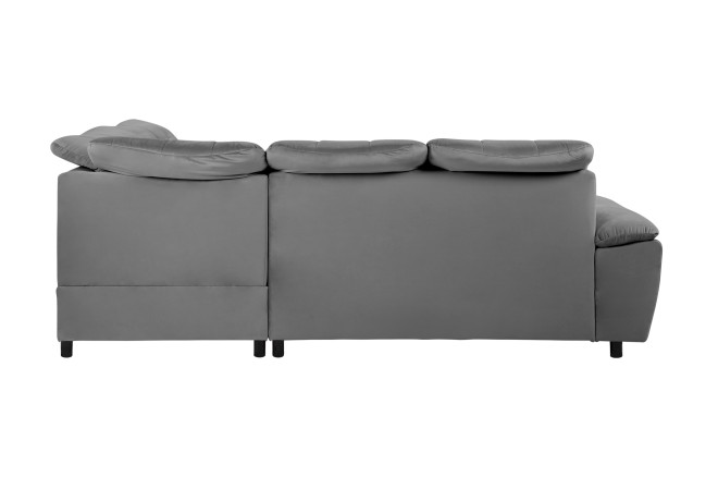 Ecksofa Nevada rechts - mit Schlaffunktion - Grau