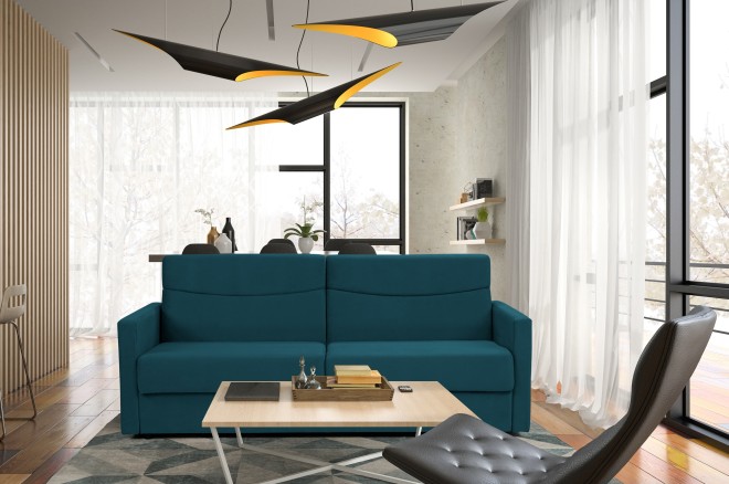 Schlafsofa Philadelphia - mit Schlaffunktion - Grün