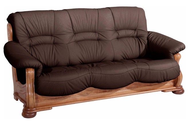 Max Winzer 3er-Sofa Texas - Braun