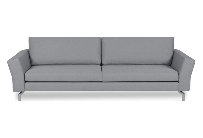 3er-Sofa Battersea - Silber