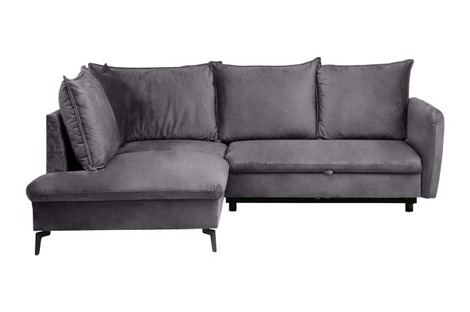 Ecksofa Shape links - mit Schlaffunktion - Graubraun