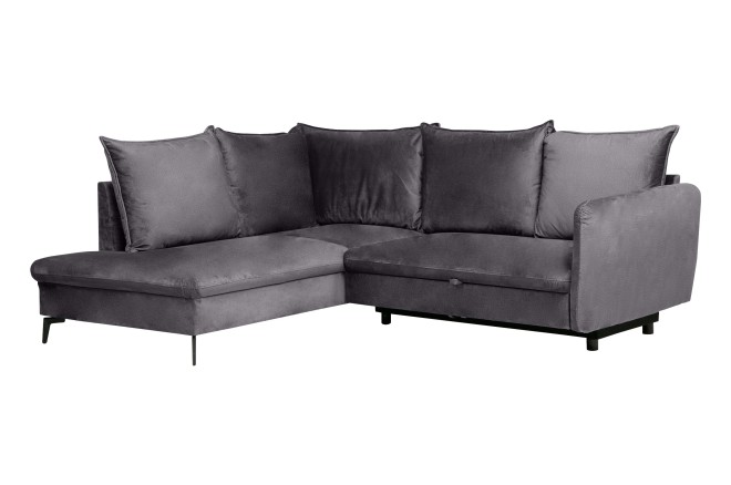 Ecksofa Shape links - mit Schlaffunktion - Graubraun