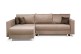 Sofa L-Form Portofino beidseitig - mit Schlaffunktion - Cappuccino