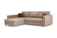 Sofa L-Form Portofino beidseitig - mit Schlaffunktion - Cappuccino