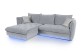 Ecksofa Palladio links - mit Schlaffunktion - Grau