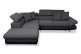 Ecksofa XL Sun-P links - mit Schlaffunktion - Asphalt