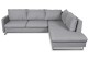 Ecksofa XL Helma-P rechts - mit Schlaffunktion - Grau