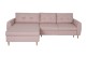 Ecksofa Siesta links - mit Schlaffunktion - Hellrosa