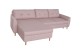Ecksofa Siesta links - mit Schlaffunktion - Hellrosa