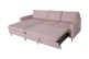 Ecksofa Siesta links - mit Schlaffunktion - Hellrosa