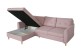 Ecksofa Siesta links - mit Schlaffunktion - Hellrosa