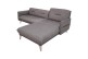 Ecksofa HS 430 rechts - Graubraun