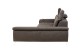 Sofa L-Form Samos rechts - Braun