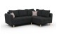 Ecksofa Universal Nordic - mit Schlaffunktion - Anthrazit