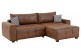 Ecksofa Universal Bella - mit Schlaffunktion - Braun