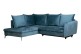 Ecksofa Shape links - mit Schlaffunktion - Petrolblau