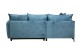 Ecksofa Shape links - mit Schlaffunktion - Petrolblau