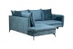 Ecksofa Shape links - mit Schlaffunktion - Petrolblau