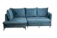 Ecksofa Shape links - mit Schlaffunktion - Petrolblau